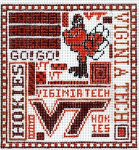 click here to view larger image of Virginia Tech (hand painted canvases)