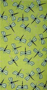 click here to view larger image of Dragonflies - Lime Background w/ Purple Dots (hand painted canvases)