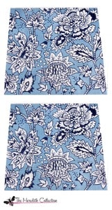click here to view larger image of Denim Floral (hand painted canvases)