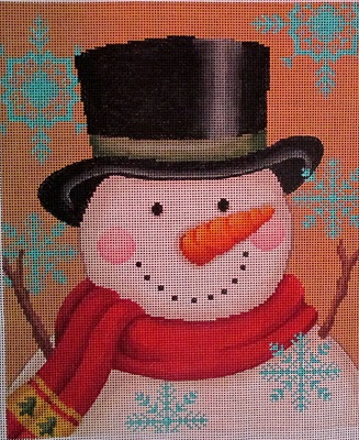 click here to view larger image of Vintage Snowman (hand painted canvases)