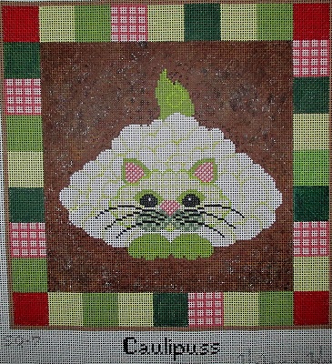 click here to view larger image of Caulipuss - 13 Count (hand painted canvases)