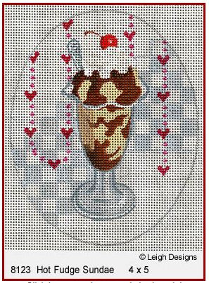 click here to view larger image of Hot Fudge Sundae (hand painted canvases)