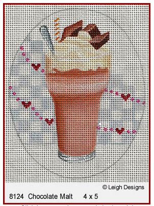 click here to view larger image of Chocolate Malt (hand painted canvases)
