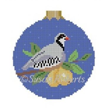 click here to view larger image of Pear Tree Partridge Ornament (hand painted canvases)