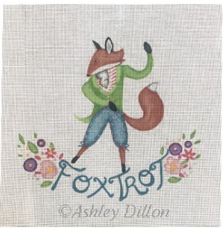 click here to view larger image of Fox Trot (hand painted canvases)