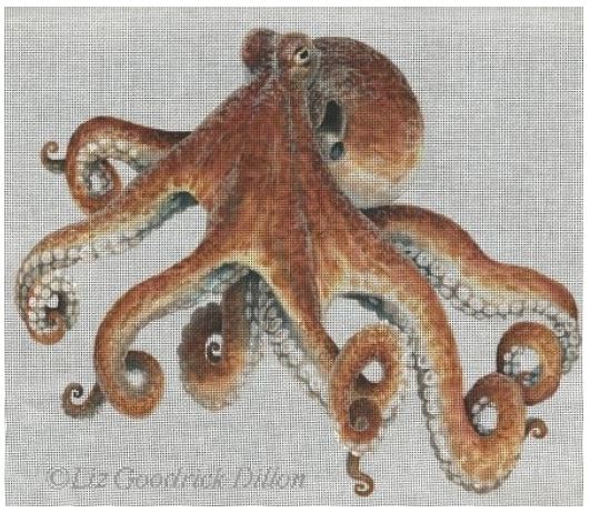 click here to view larger image of Octopus (hand painted canvases)