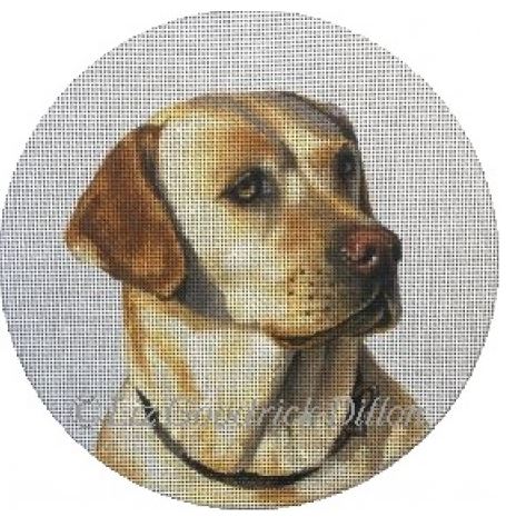 click here to view larger image of Yellow Lab (hand painted canvases)