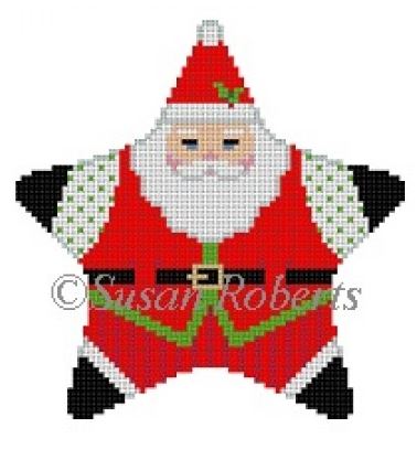 click here to view larger image of Santa Vest Star (hand painted canvases)