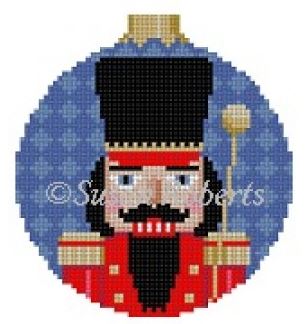 click here to view larger image of Band Major Nutcracker Ornament (hand painted canvases)