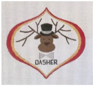 click here to view larger image of Dasher (hand painted canvases)