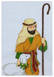 click here to view larger image of Kneeling Shepherd (hand painted canvases)