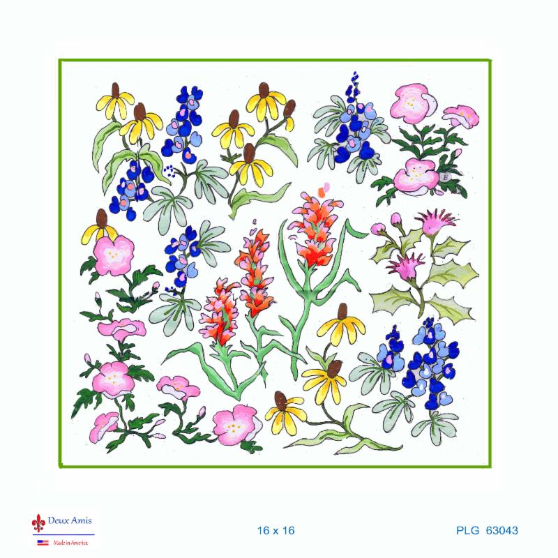 click here to view larger image of Texas Wildflowers Sampler (18M) (printed canvas)