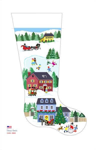 click here to view larger image of Town & Country Holiday - 13M (Canvas)