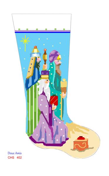 click here to view larger image of Three Kings & Gifts - 13M (printed canvas)