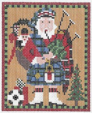 click here to view larger image of Scottish Highland Santa (hand painted canvases)
