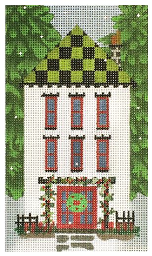 click here to view larger image of Checkered Roof House (hand painted canvases)