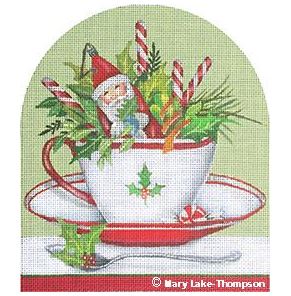 click here to view larger image of Santa Cup  (hand painted canvases)
