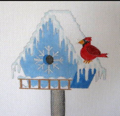 click here to view larger image of January - Snowbird House (hand painted canvases)