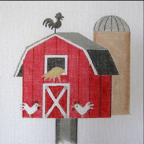 click here to view larger image of July - Barn Birdhouse (hand painted canvases)