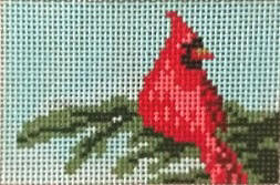 click here to view larger image of Solo Cardinal  (hand painted canvases)