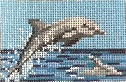 click here to view larger image of Dolphins (hand painted canvases)