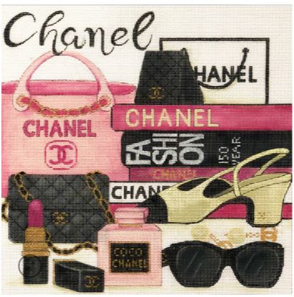 click here to view larger image of Chanel Collage (hand painted canvases)