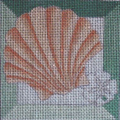 click here to view larger image of Scallop Shadowbox (hand painted canvases)