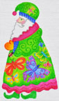click here to view larger image of Butterfly Santa  (hand painted canvases)