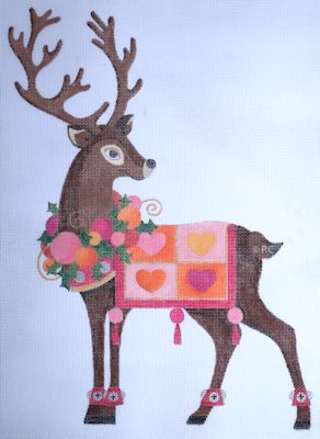 click here to view larger image of Reindeer #8 (hand painted canvases)