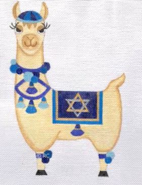 click here to view larger image of Jewish Llama (hand painted canvases)