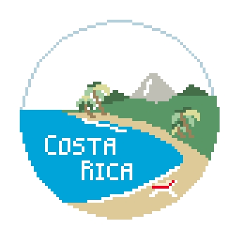 click here to view larger image of Costa Rica (hand painted canvases)