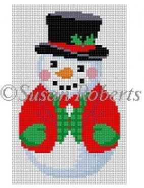 click here to view larger image of Roly Poly Snowman (hand painted canvases)