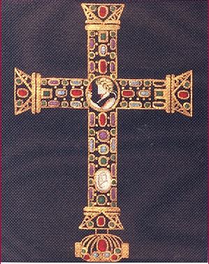 click here to view larger image of Cross of Lothar (hand painted canvases)