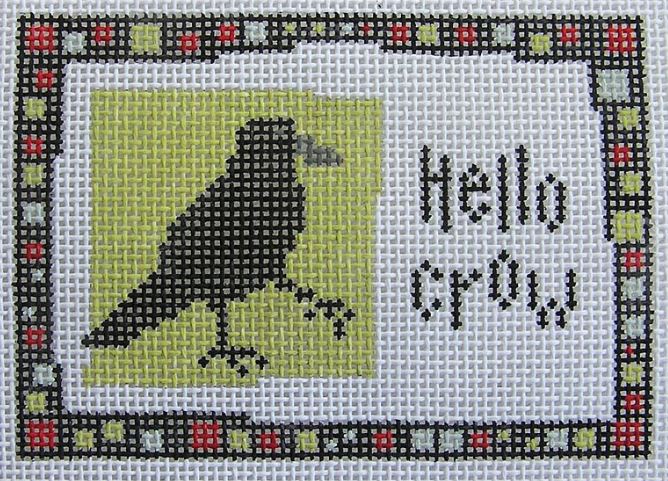 click here to view larger image of Hello Crow (hand painted canvases)
