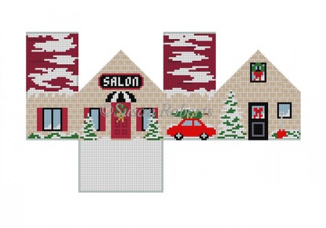 click here to view larger image of Salon Mini House (hand painted canvases)
