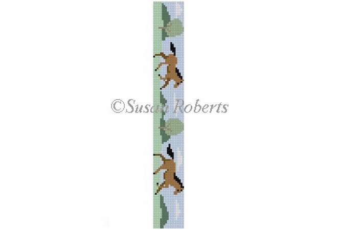 click here to view larger image of Horses Key Fob (hand painted canvases)