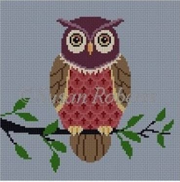 click here to view larger image of Owl On A Branch (hand painted canvases)