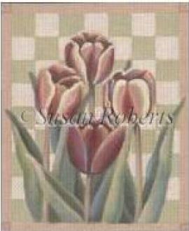click here to view larger image of 4 Tulips (hand painted canvases)