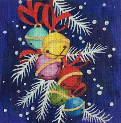 click here to view larger image of Jingle Bells (hand painted canvases)
