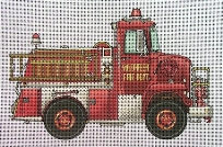 click here to view larger image of Volunteer Fire Truck (hand painted canvases)