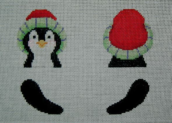 click here to view larger image of Penguin Ornament Topper (hand painted canvases)