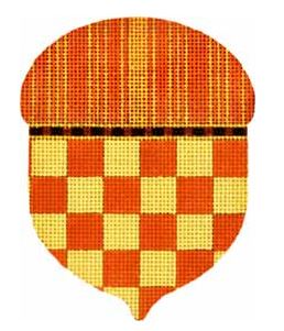 click here to view larger image of Checkerboard Acorn (hand painted canvases)