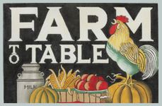 click here to view larger image of Farm to Table (hand painted canvases)