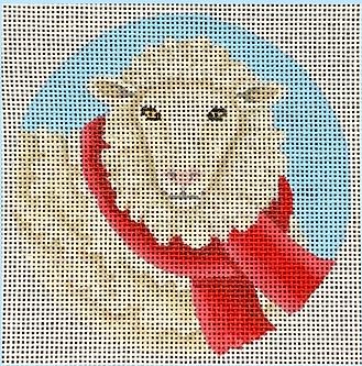 click here to view larger image of Sheep in Scarf (hand painted canvases)