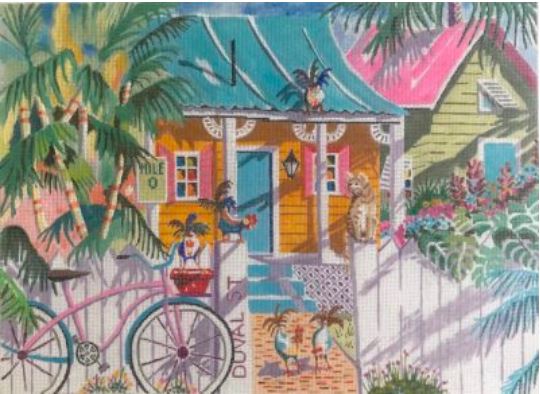 click here to view larger image of Key Lime Cottage (hand painted canvases)