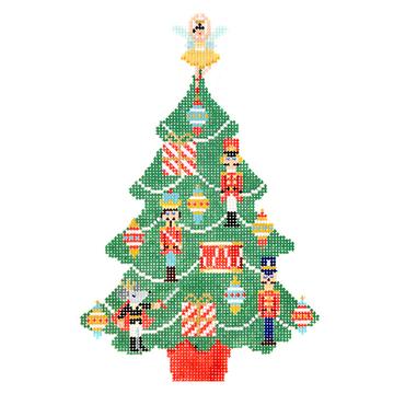 click here to view larger image of Christmas Nutcracker Tree (hand painted canvases)
