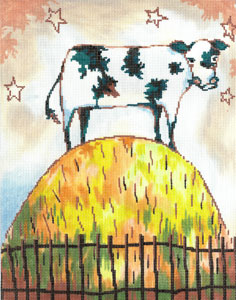 click here to view larger image of Cow on a Hill (hand painted canvases)