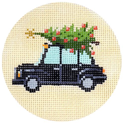click here to view larger image of Christmas in London - Taxi (hand painted canvases)