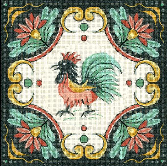 click here to view larger image of Italian Rooster Design (hand painted canvases)