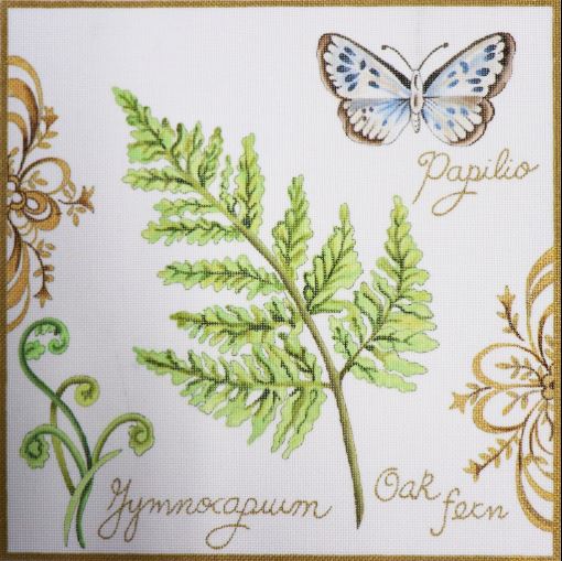 click here to view larger image of Botanical Butterfly (hand painted canvases)